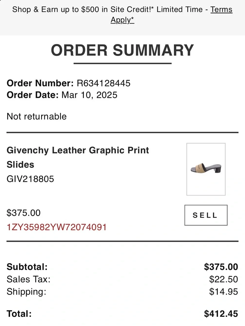Givenchy Logo Raffia Slide Heel